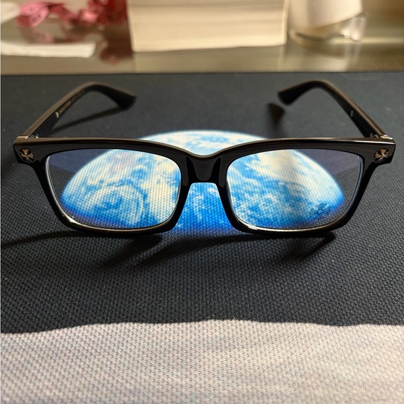 Chrome Hearts Black Glasses with Silver Accents - Picture 2 of 7